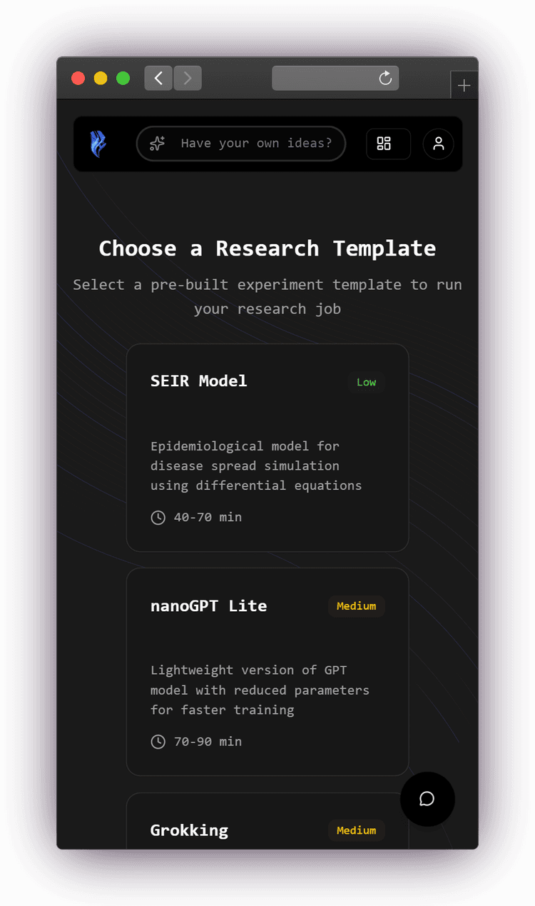 Screenshot of Sciloop Lab v_0